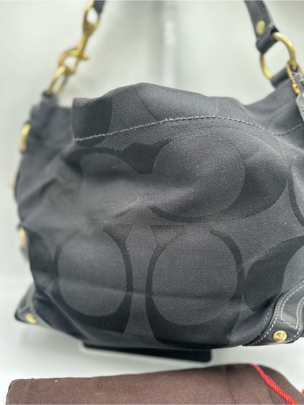 Coach 10619 Signature Carryall Hobo Shoulder Bag Blac… - Gem
